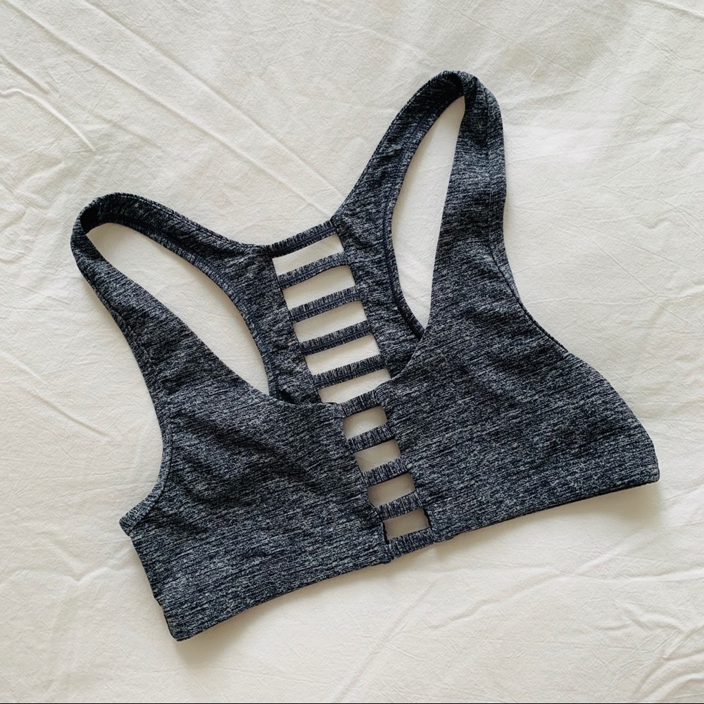 PINK ULTIMATE Gym Strappy Sports Bra 🖤